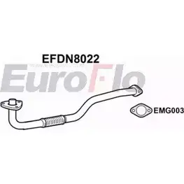 Выхлопная труба глушителя EUROFLO EFDN8022 3SLS97 D8 JKDVH 4350494 изображение 0