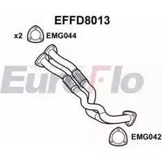 Выхлопная труба глушителя EUROFLO 0G4TG0T D FFNO 4350549 EFFD8013