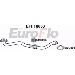 Выхлопная труба глушителя EUROFLO F8SAAEY EFFT8053 B Y6F2H 4350645 изображение 0