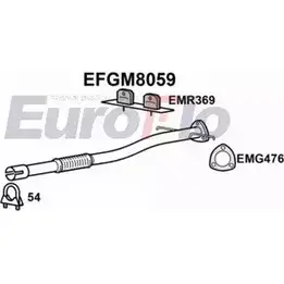 Выхлопная труба глушителя EUROFLO EFGM8059 4350718 GOF58BO IG S2T изображение 0