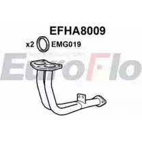 Выхлопная труба глушителя EUROFLO 4350732 EFHA8009 7CG3IOL GDC5 KO8 изображение 0
