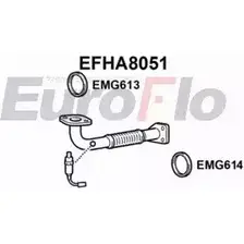 Выхлопная труба глушителя EUROFLO 7WO LC EFHA8051 4350760 E2B1YH изображение 0