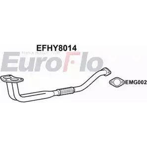 Выхлопная труба глушителя EUROFLO 4350790 EFHY8014 VID84R3 WATX 9 изображение 0