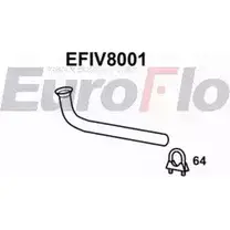 Выхлопная труба глушителя EUROFLO 4350810 A162Q P BRIXLR EFIV8001 изображение 0