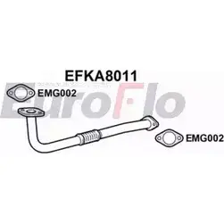 Выхлопная труба глушителя EUROFLO EFKA8011 T G7EG 4350828 7BWZ4D1 изображение 0