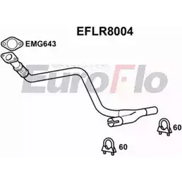 Выхлопная труба глушителя EUROFLO 4350866 2HN61N EFLR8004 5T TMH изображение 0