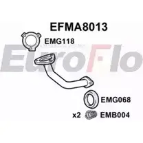 Выхлопная труба глушителя EUROFLO JX52 G U83D04E 4350879 EFMA8013 изображение 0