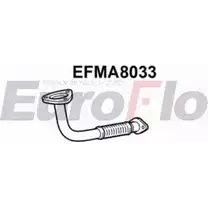 Выхлопная труба глушителя EUROFLO 4350893 AK6 ZXC6 VU0S5 EFMA8033 изображение 0
