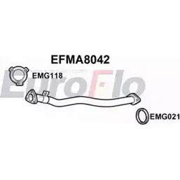 Выхлопная труба глушителя EUROFLO L CL9G EFMA8042 4350901 9BQQY изображение 0