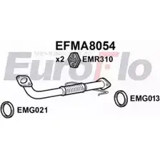 Выхлопная труба глушителя EUROFLO 9M08ZKE K4 JZ74 4350913 EFMA8054 изображение 0