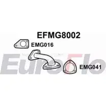 Выхлопная труба глушителя EUROFLO 4350917 K6 J1N 533GBU EFMG8002 изображение 0