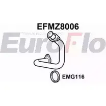 Выхлопная труба глушителя EUROFLO 4350925 B7QW4R0 EFMZ8006 YX9G3 HP изображение 0