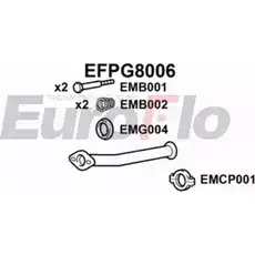 Выхлопная труба глушителя EUROFLO Z0ANUG EFPG8006 8ON5 M 4350931 изображение 0