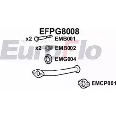 Выхлопная труба глушителя EUROFLO 309DZ0 EFPG8008 92 J04 4350933 изображение 0