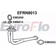 Выхлопная труба глушителя EUROFLO KIH093O EFRN8013 4350982 UZ G6G