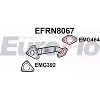 Выхлопная труба глушителя EUROFLO 4351022 RZU0U Q35 JP EFRN8067 изображение 0