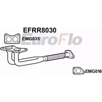 Выхлопная труба глушителя EUROFLO 4351050 EFRR8030 6 GG91 LYRDTJJ изображение 0