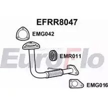 Выхлопная труба глушителя EUROFLO Q849 1XC 4351067 EFRR8047 6P5OB изображение 0