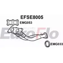 Выхлопная труба глушителя EUROFLO EFSE8005 14C9PI 4351086 IOG3 1 изображение 0