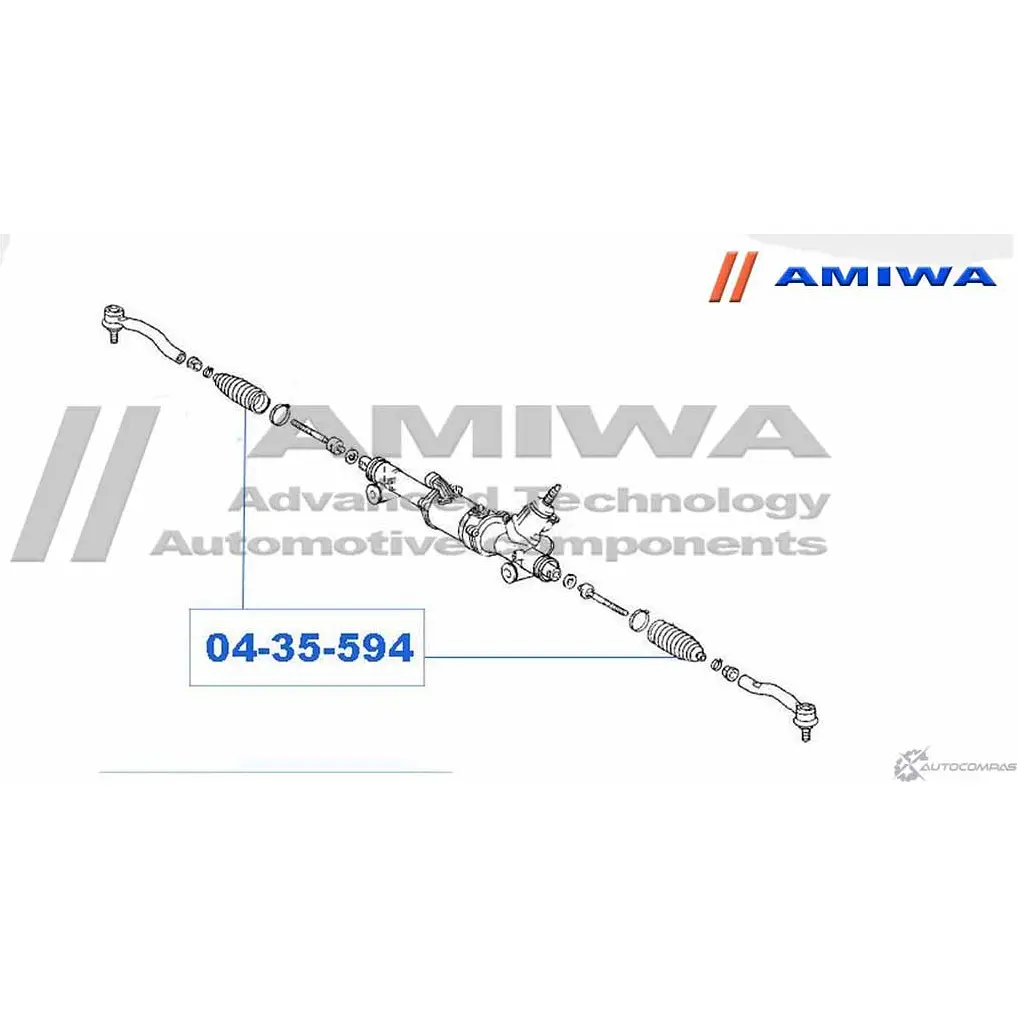 Пыльник рулевой рейки AMIWA 1422491657 Q6SD UE AY9MGP 04-35-594 изображение 1