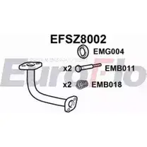 Выхлопная труба глушителя EUROFLO EFSZ8002 G SYUUK VRQERI 4351113 изображение 0