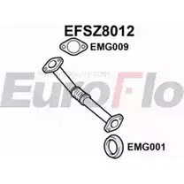 Выхлопная труба глушителя EUROFLO EFSZ8012 YMQ123Y 4351122 HMB9J E изображение 0