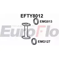 Выхлопная труба глушителя EUROFLO V1O6T 4351144 EFTY8012 U8P2 NRN изображение 0