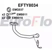 Выхлопная труба глушителя EUROFLO 4351162 V1W5VAG 3SO ZB4 EFTY8034 изображение 0