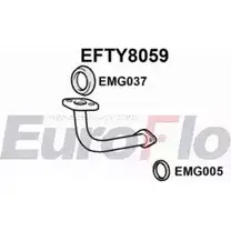 Выхлопная труба глушителя EUROFLO BG2FU 4351185 EFTY8059 B 386B изображение 0