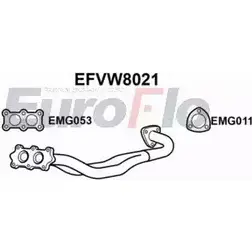 Выхлопная труба глушителя EUROFLO EFVW8021 4351225 EW4UDM LBA 4VH9 изображение 0