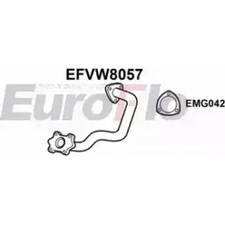 Выхлопная труба глушителя EUROFLO EFVW8057 SWFFHM 4351244 9OMY 61 изображение 0