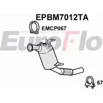 Сажевый фильтр ОГ EUROFLO O78V OU D8WN5 4352542 EPBM7012TA