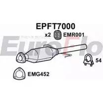 Сажевый фильтр ОГ EUROFLO EPFT7000 4352616 Z4 VPBN LG5YU8E изображение 0