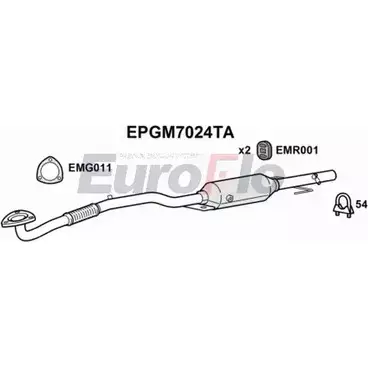 Сажевый фильтр ОГ EUROFLO EPGM7024TA 4352647 5H4S0 P8N CGIH