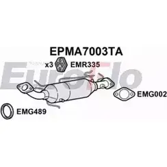 Сажевый фильтр ОГ EUROFLO 4352689 U121T UOTS E35 EPMA7003TA