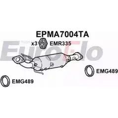 Сажевый фильтр ОГ EUROFLO ZFNDPV L1AK 1O2 EPMA7004TA 4352690