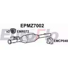 Сажевый фильтр ОГ EUROFLO V8FDAP EPMZ7002 7 HCDM9 4352693 изображение 0
