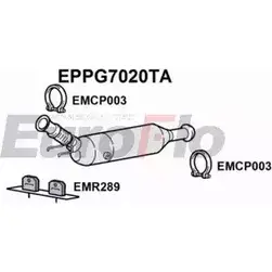 Сажевый фильтр ОГ EUROFLO BWAO62 4352724 EPPG7020TA 2Z7 VOO изображение 0