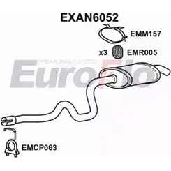Задний глушитель EUROFLO 4352986 EXAN6052 WD9MV VC VS7 изображение 0
