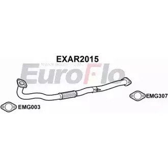 Выхлопная труба глушителя EUROFLO EXAR2015 4353042 5LV G0C 09TOH3 изображение 0