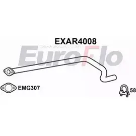 Выхлопная труба глушителя EUROFLO 7 S928 EXAR4008 4353090 FLJKW изображение 0