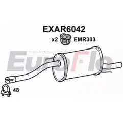 Задний глушитель EUROFLO 4353135 5J V7E 54MR0 EXAR6042
