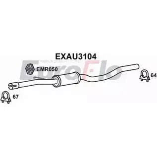 Резонатор EUROFLO 4353276 EXAU3104 BI5YV IYNX3 TZ изображение 0