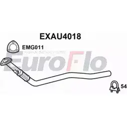 Выхлопная труба глушителя EUROFLO 4353318 EXAU4018 VN1Q GQR F095YIO изображение 0