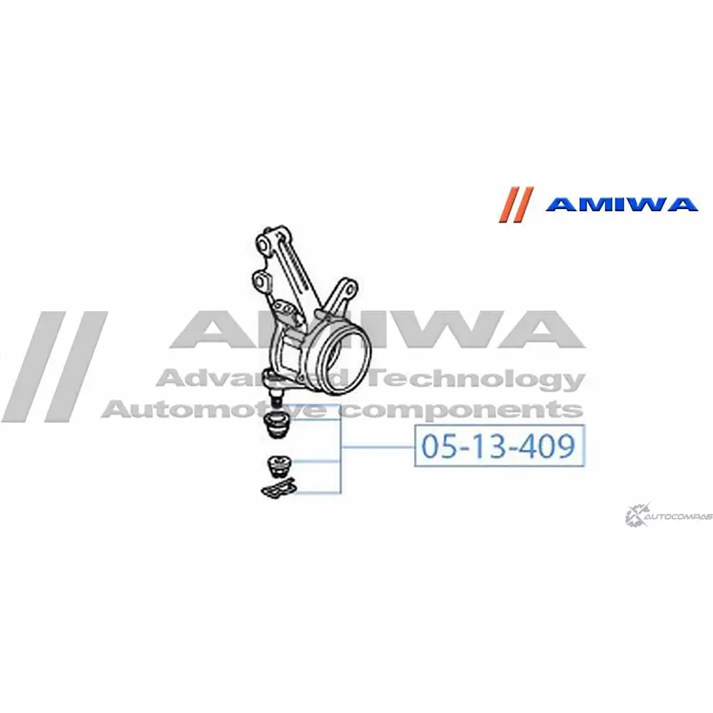 Шаровая опора переднего поворотного кулака AMIWA YSE0 6 05-13-409 1422492672 OUXXLQ изображение 1