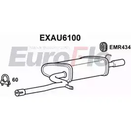 Задний глушитель EUROFLO 8 EAMT EXAU6100 GL70754 4353460 изображение 0