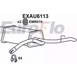 Задний глушитель EUROFLO LV SXMJ EXAU6113 4353472 JSW4Q
