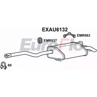 Задний глушитель EUROFLO IO TPX 4353487 EXAU6132 TP2NC