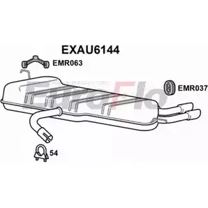 Задний глушитель EUROFLO EXAU6144 XVW0PT E 4353499 6GYRQ изображение 0