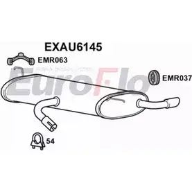 Задний глушитель EUROFLO TCYF5R EXAU6145 EO 6U0K 4353500
